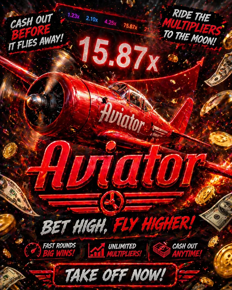 Aviator slot poster