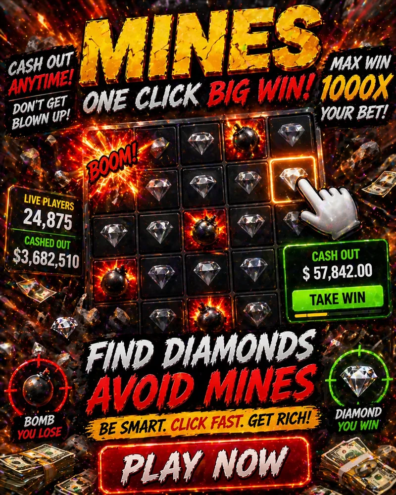 Mines slot poster